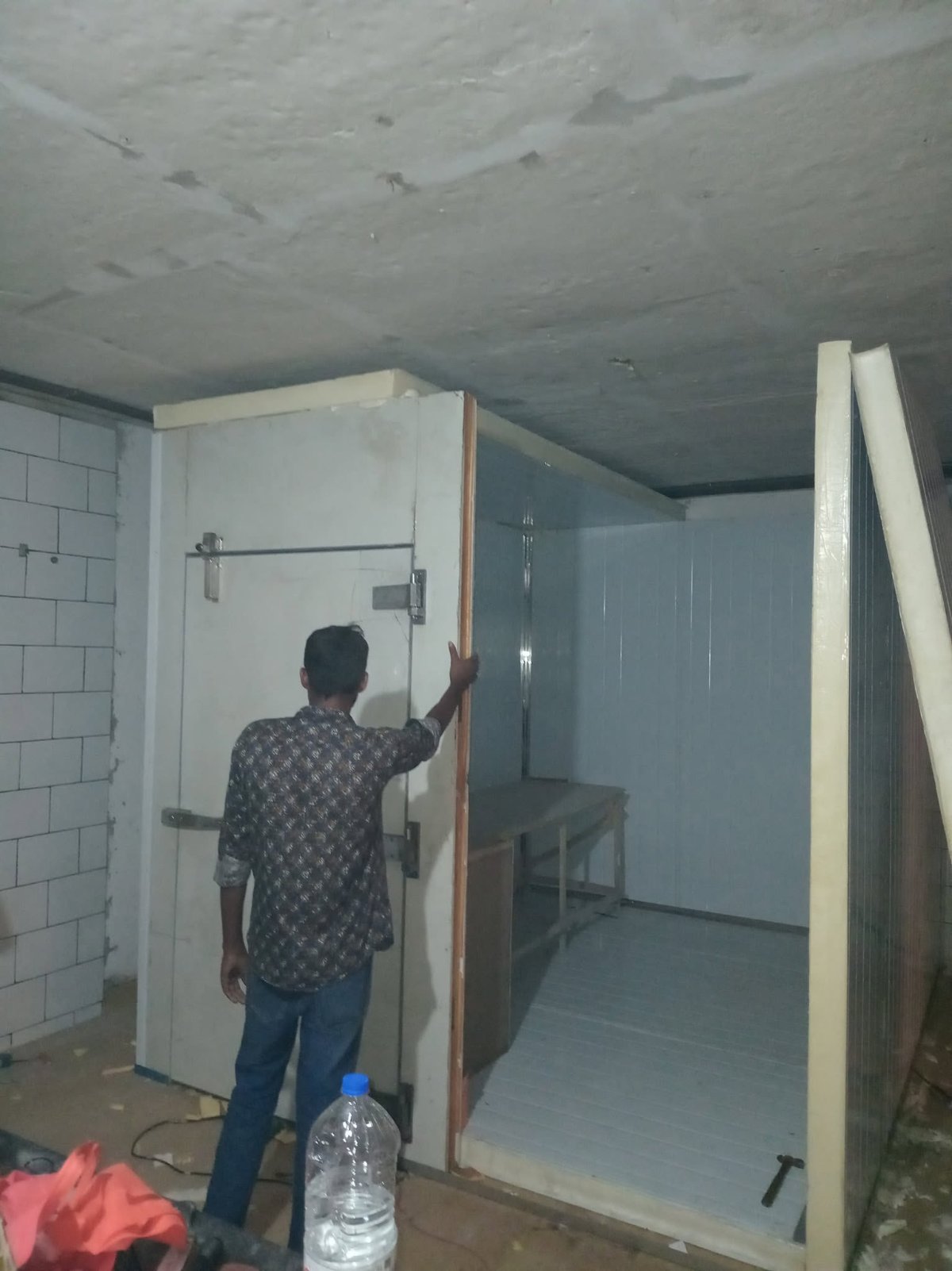 Wall Panel Installation - Insulated wall fit-out, Dhaka